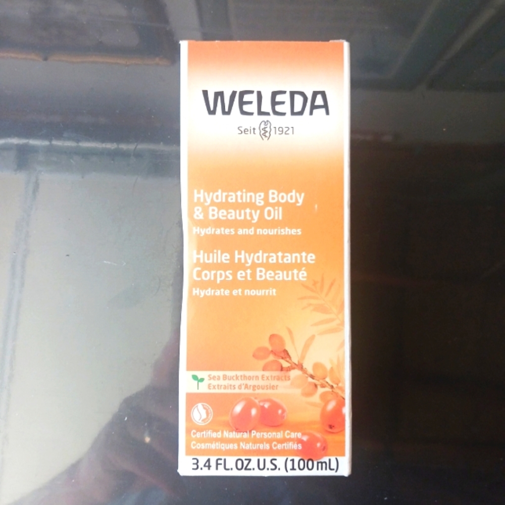 WELEDA Hydrating Body & Beauty Oil Sea Buckthorn Extracts 100 ml 3.4 fl oz NIB. 